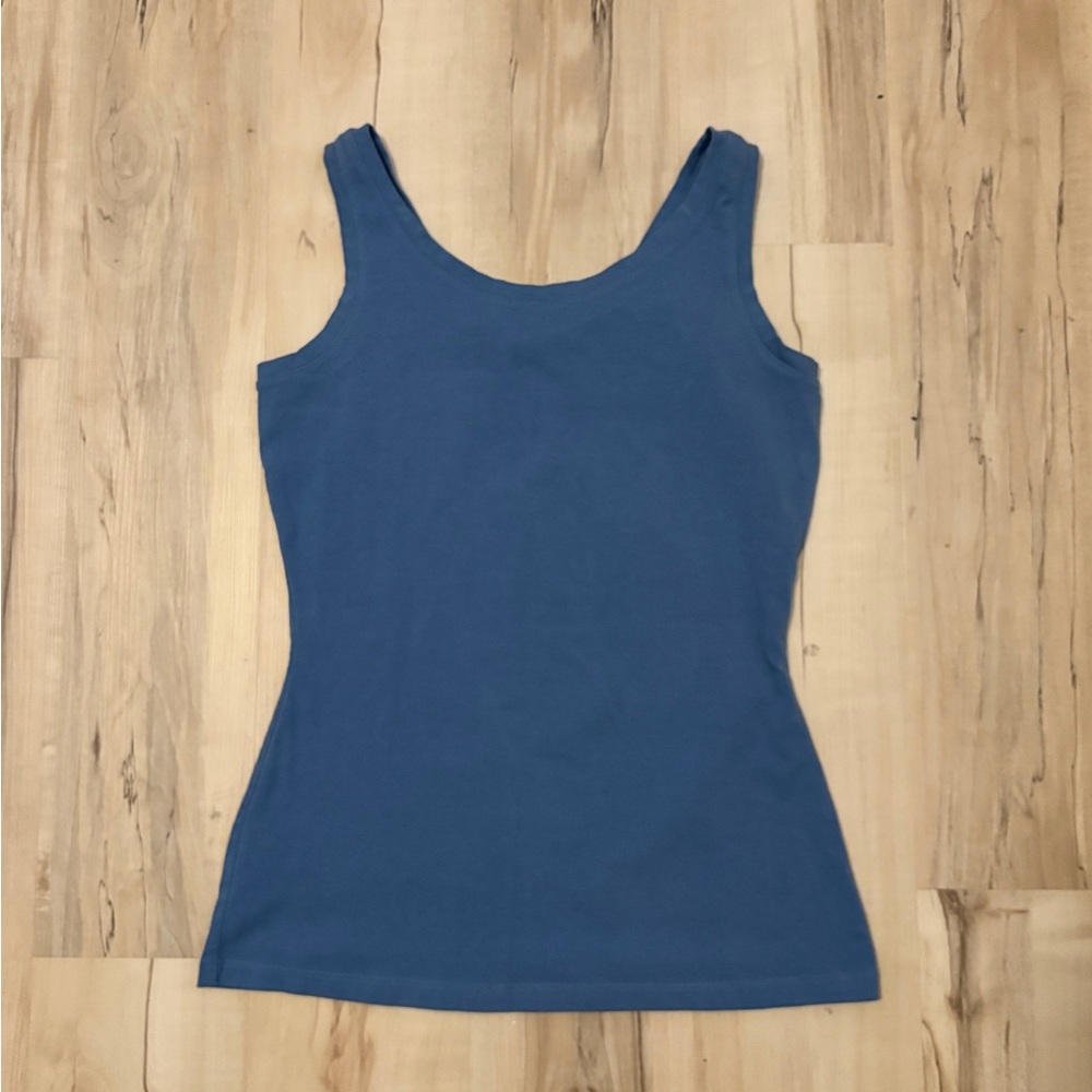 Small Slate Blue Stretch Basic Tank